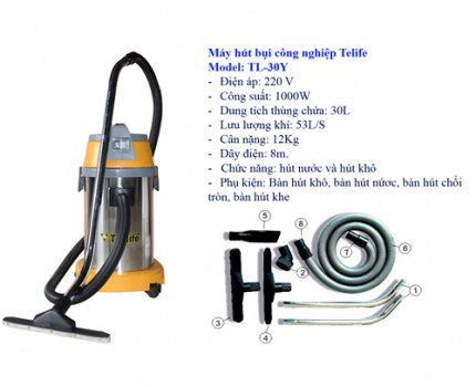Máy hút bụi công nghiệp TEKLIFE TL-803Y