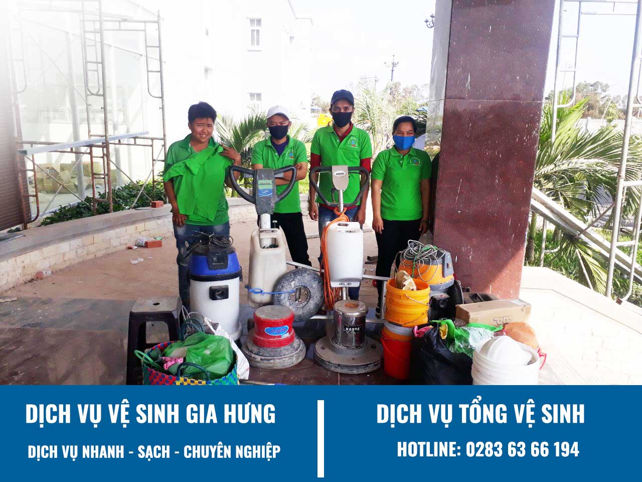 Dịch vụ tổng vệ sinh nhà phố, biệt thư, siêu thị, nhà xưởng, nhà máy