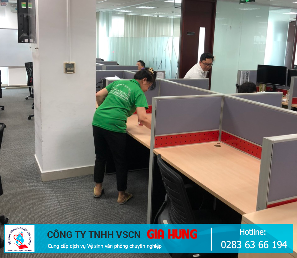 Gia Hưng chuyên cung cấp Vệ sinh văn phòng chuyên nghiệp - Hotline: 0283 63 66 194
